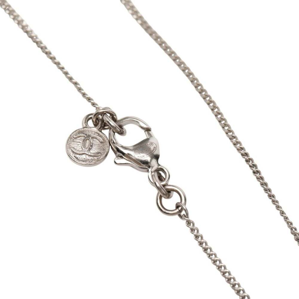 CHANEL Silver Logo Necklace - Picture 5 of 6